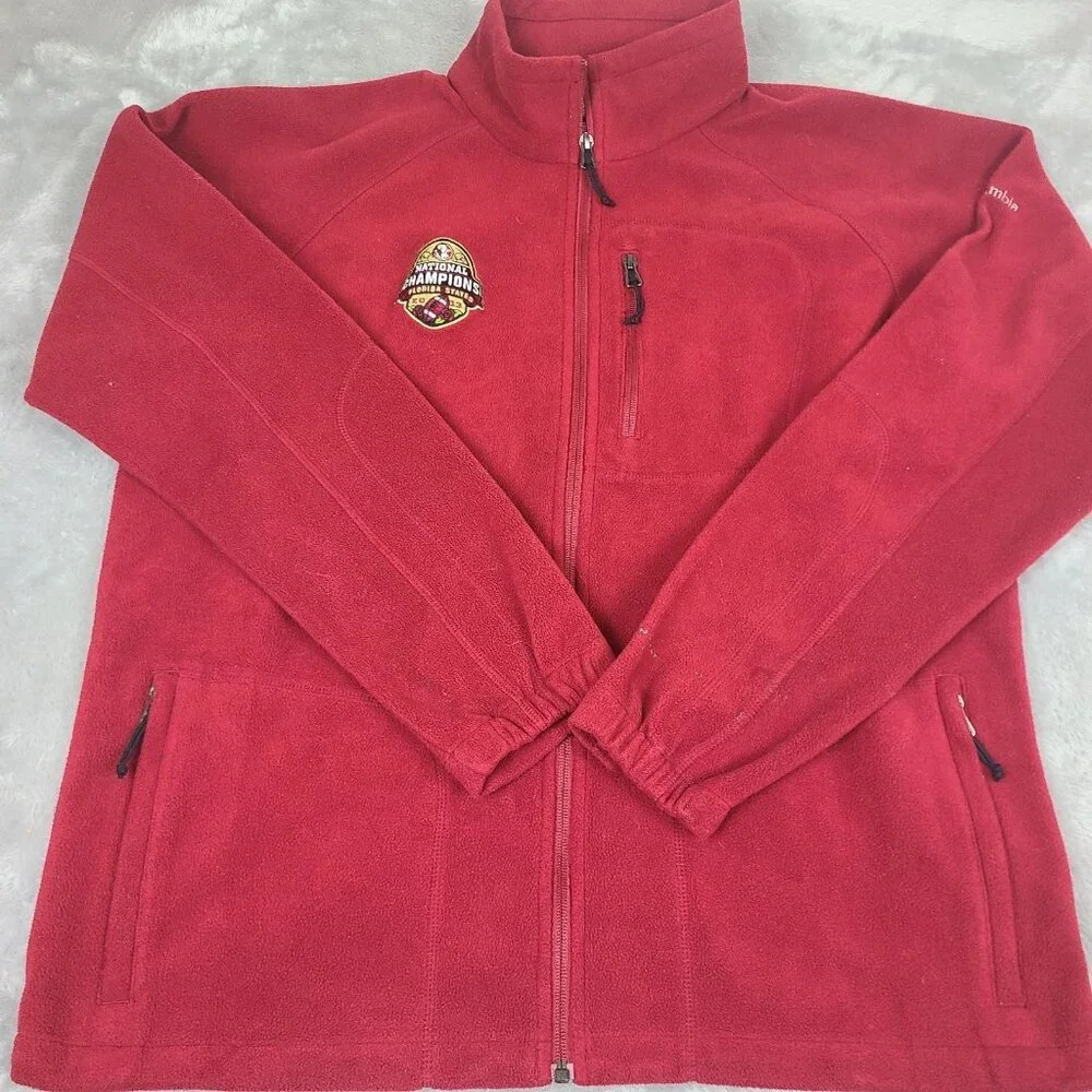 Columbia Florida State Seminoles Full Zip Size‎ L Men’s 2013 National Champions